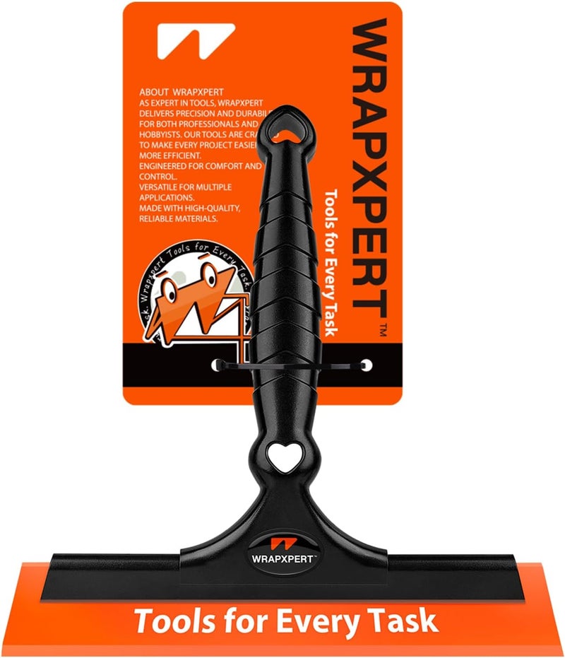 WRAPXPERT Window Tint Squeegee 8.27-inch Wide PU Blade for Car Window Tint Installation Flat Window Film Tint Tools for Car Front Windows Rear Glass Windshield Water Removal Bathroom Cleaning Kit - Image 1